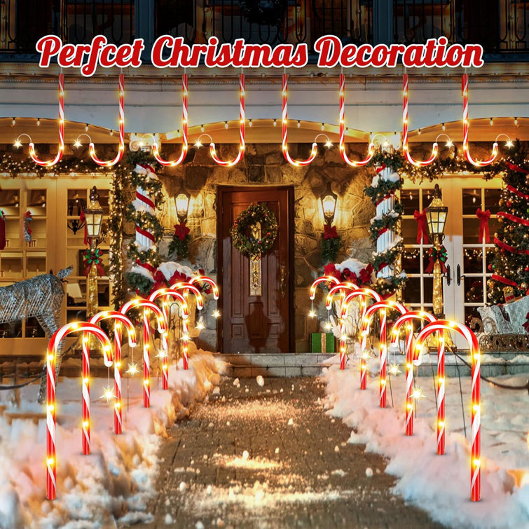 The Holiday Aisle Outdoor Christmas Decorations 12 Pack Solar